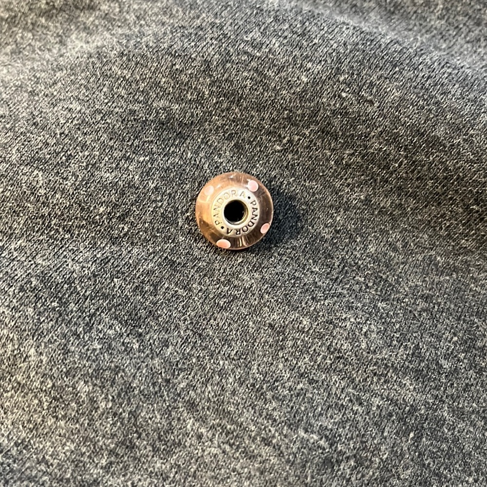 Pandora retired Pink Polka Dot murano glass bead
